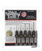 SNAPPY 5pce ¼” HEX SHANK GOLD SCREW TIMBER COUNTERSINK / BORE SET – MADE IN USA - FISHER DISCOUNT