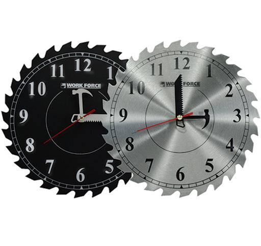 8" Wall Clock Circular Saw Steel Blade Tool Quartz Workshop House New Gift - FISHER DISCOUNT