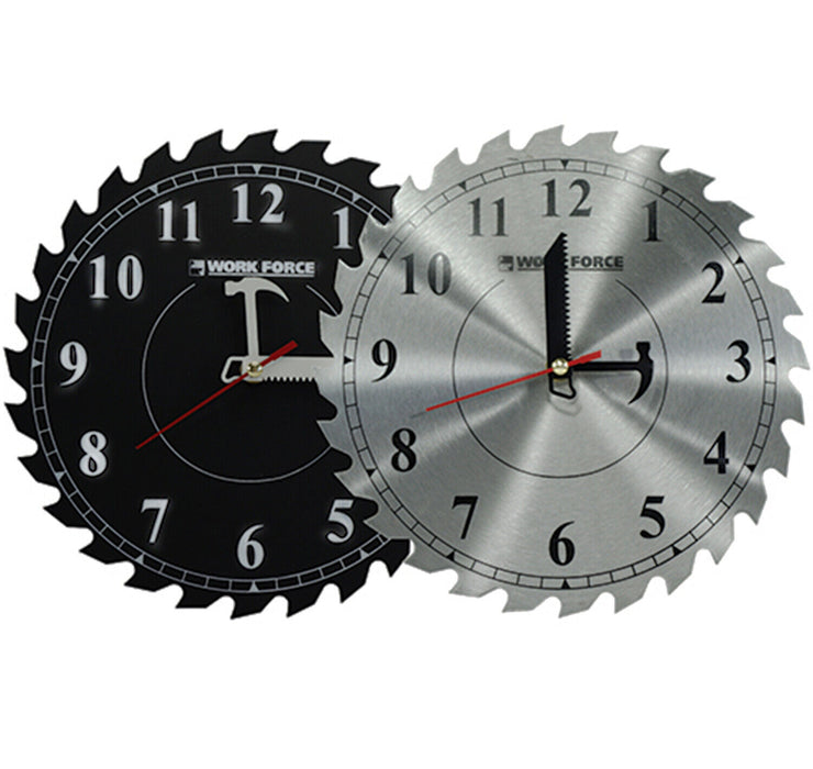 8" Wall Clock Circular Saw Steel Blade Tool Quartz Workshop House New Gift - FISHER DISCOUNT