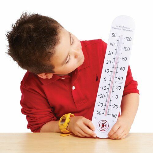 Indoor Outdoor Jumbo Thermometer Temperature Wall Hanging Room Sensor 20/40cm