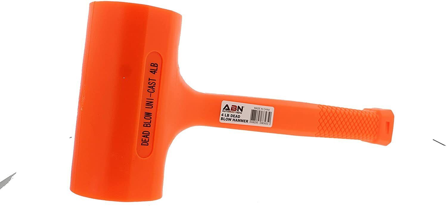 Dead Blow Rubber Hammer Mallet 4lbs Non Slip 64oz / 1800g mechanic Builder - FISHER DISCOUNT