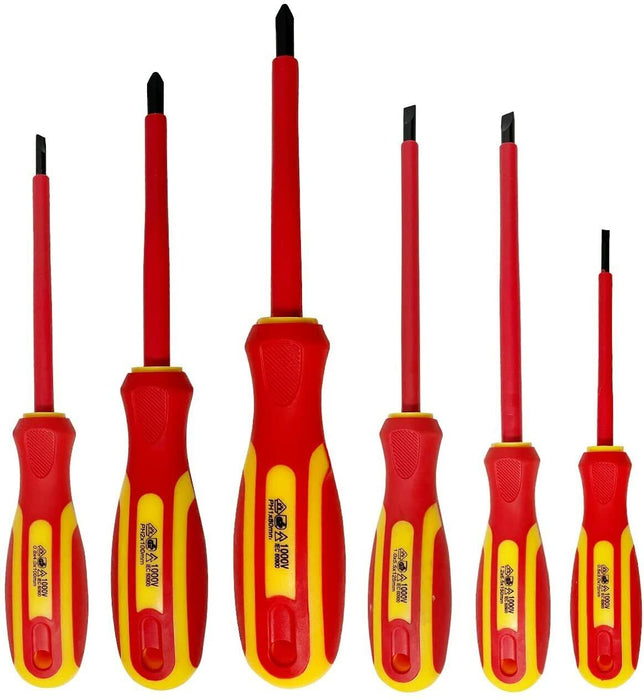 6pc electrical insulated magnetic screwdriver set Kit electrician Screwdrivers