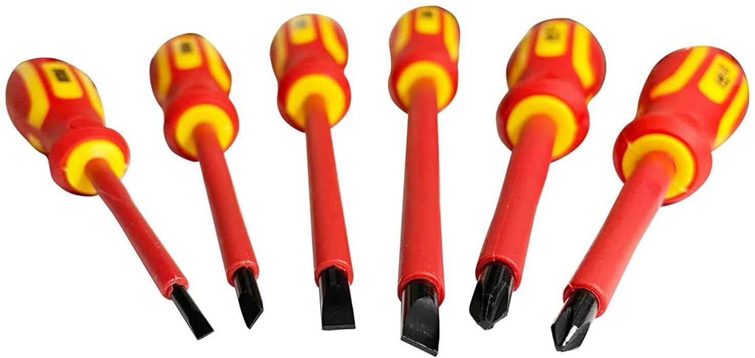 6pc electrical insulated magnetic screwdriver set Kit electrician Screwdrivers