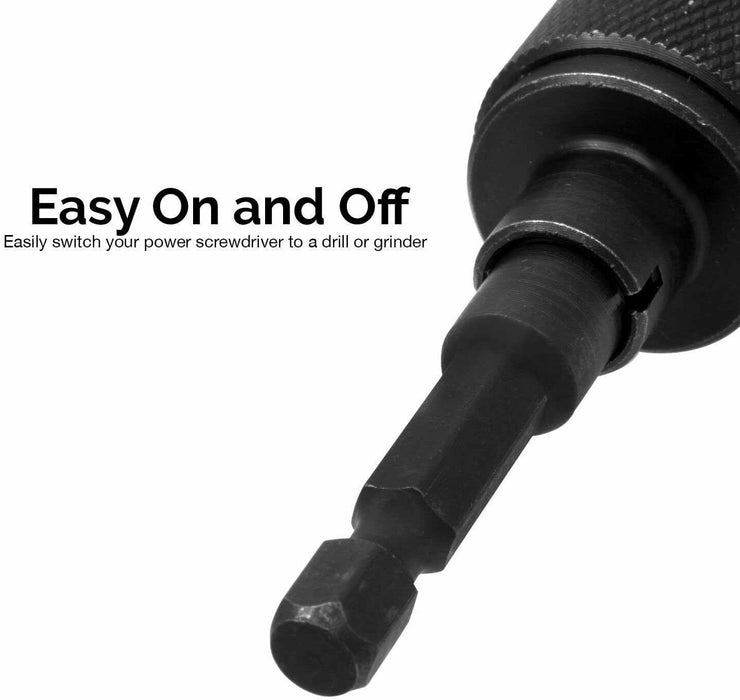 MINI DRILL CHUCK ( 0.5 - 6.5mm ) WITH 1/4" HEX DRIVE - NEW. - FISHER DISCOUNT