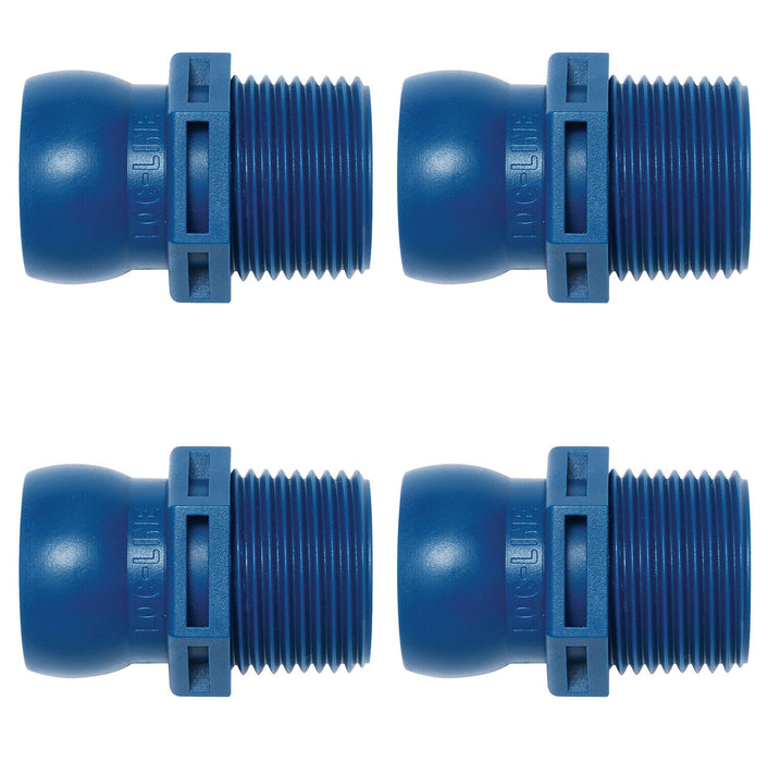 Loc-Line Modular Hose System 3/4" BSPT Connector for 3/4" ID System 4 Pack 61509