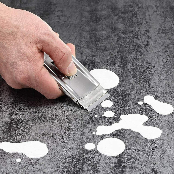 Safety Scraper Shower Glass Window Oven Glass Cooktop Includes 5x Spare Blades - FISHER DISCOUNT