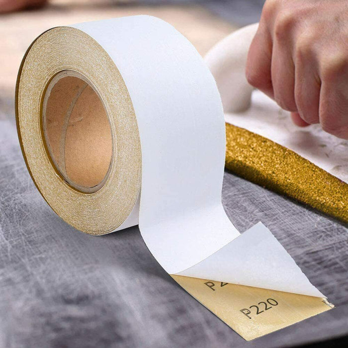 115mmx10m Abrasives White Non Clogging Sandpaper Rolls Woodworking 80-180G