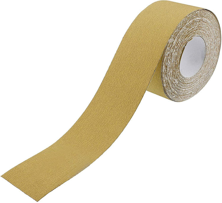 115mmx10m Abrasives Yellow Aluminium Oxide Sandpaper Rolls Woodworking 80-180G