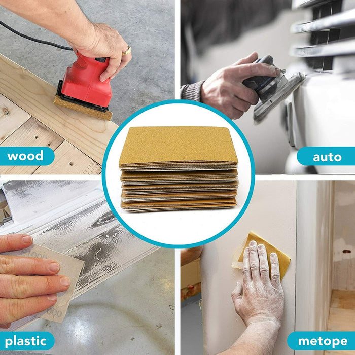20PC 220x275mm Sandpaper Wet and Dry Assorted Grade Waterproof Heavy Duty