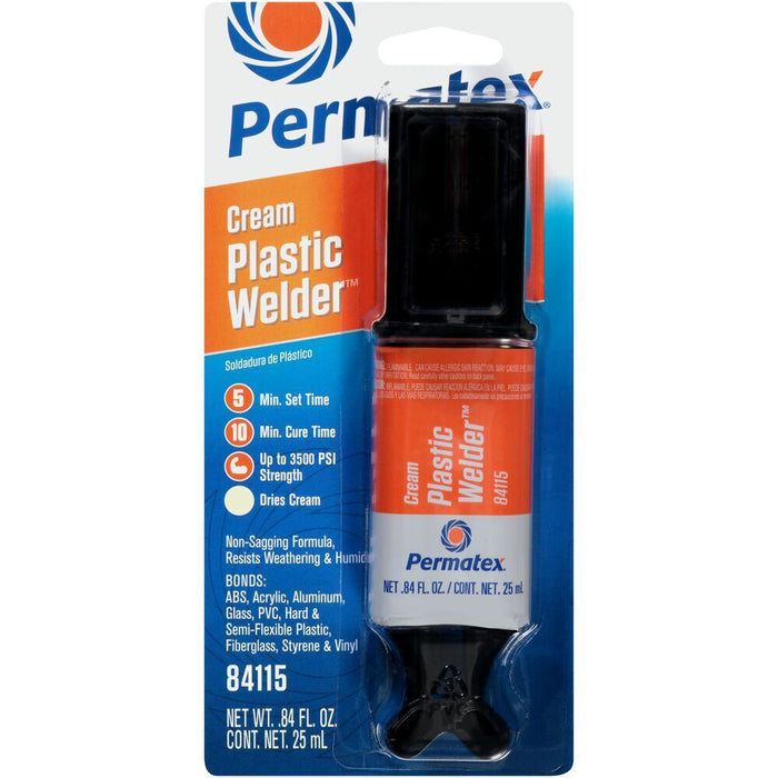 Permatex Permapoxy 5 Min Plastic Weld Dual Syringe 25ml Px84115 (84115)