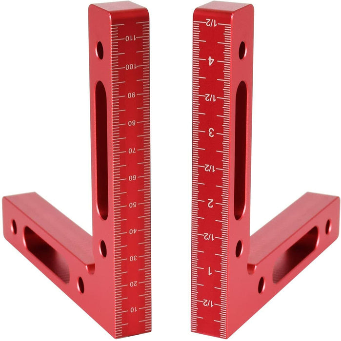 Aluminium Alloy Clamping Square Woodworking Square Positioning Right Angle Ruler