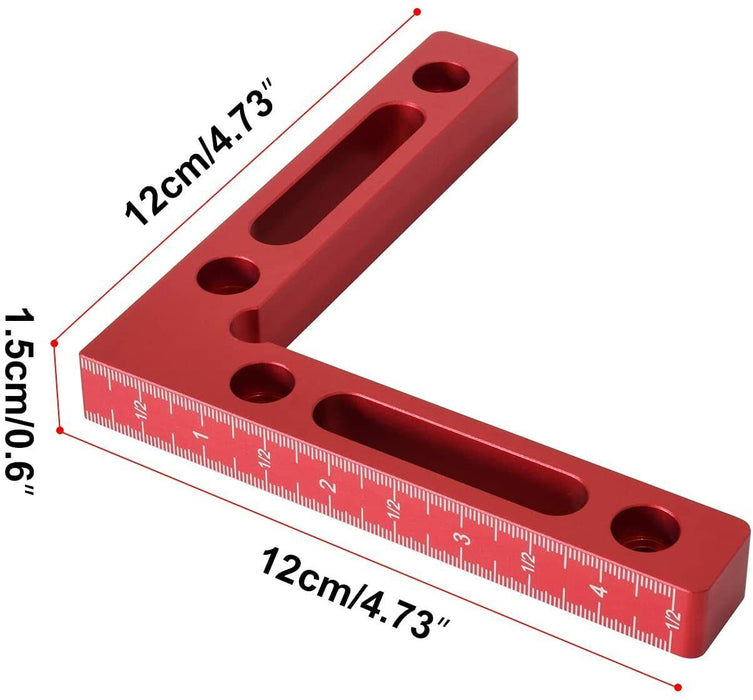 Aluminium Alloy Clamping Square Woodworking Square Positioning Right Angle Ruler