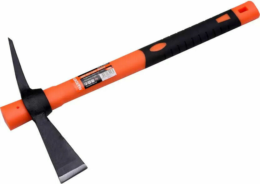 1.5LB 400g MINI PICK END MATTOCK WITH FIBREGLASS HANDLE GARDENER LAND SCAPPING