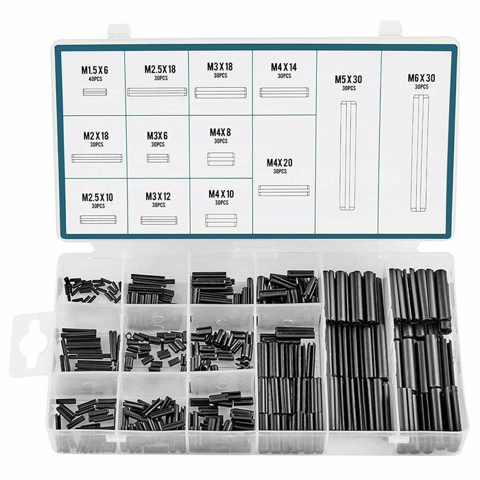 315PCS Roll Pin Assortment Set Steel Split Tension Dowel Grab Kit Set AU STOCK - FISHER DISCOUNT