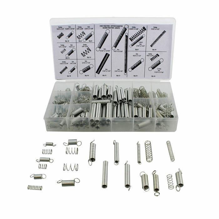 200Pcs Small Spring AssortmentSet Kit Steel Compression Extension Coil AU Stock