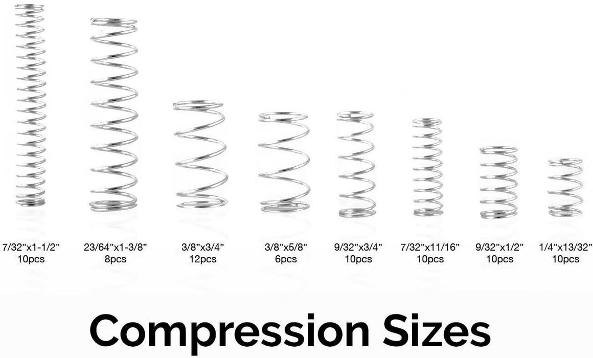 200Pcs Small Spring AssortmentSet Kit Steel Compression Extension Coil AU Stock