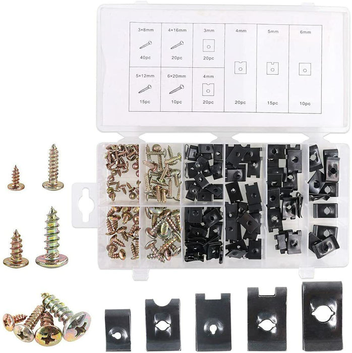 150 PIECE SPEED NUTS AND SCREW ASSORTMENT EUREKA GRAB KIT (FD-SPEED-NUTS)