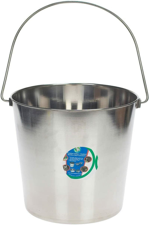 Stainless Steel Bucket with Handle 20Ltr HDuty Premium Quality NewModel 20L Pail - FISHER DISCOUNT