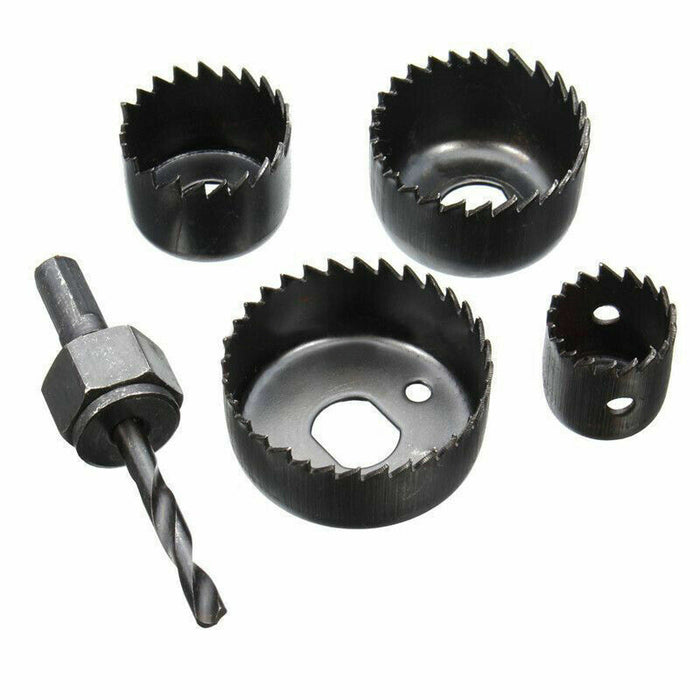 5pc Hole Saw Set Drill Bit Cutting Cutter Round Circular 30mm 38mm 44mm 54m Y3V8