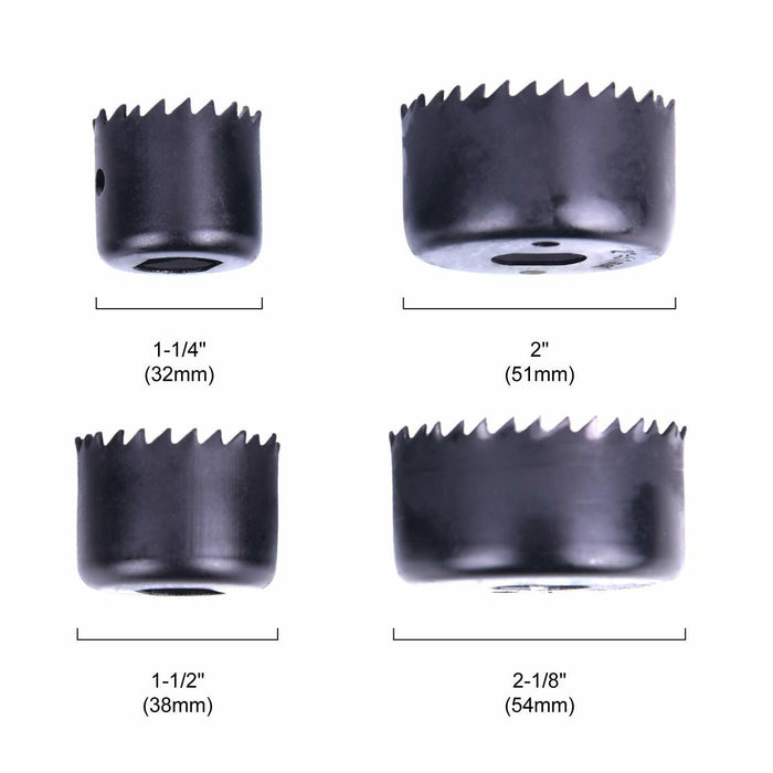 5pc Hole Saw Set Drill Bit Cutting Cutter Round Circular 30mm 38mm 44mm 54m Y3V8