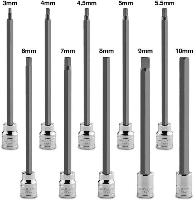 Genius Tool 28PC 3/8" 1/2" Master Hex Bit Socket Set Cr-V / Made in Taiwan