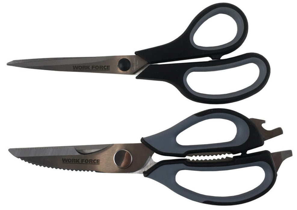 1/2x Kitchen Scissors Shears Heavy Duty Multi-Purpose Stainless Steel Chicken Bo