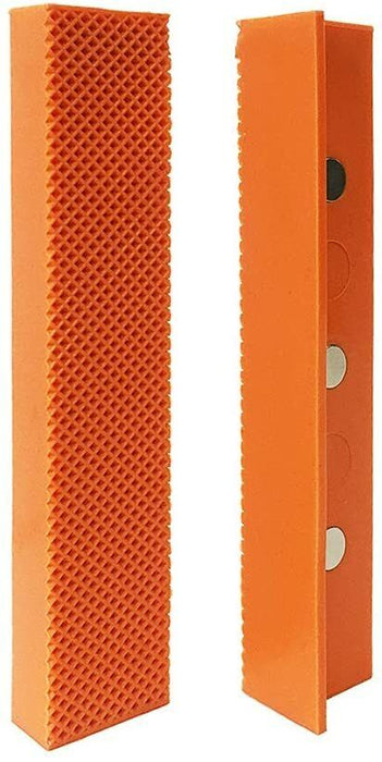 2x 6 inch Magnetic Soft Vise Jaws Pad Nylon Bench Vice Protection Strip (A)