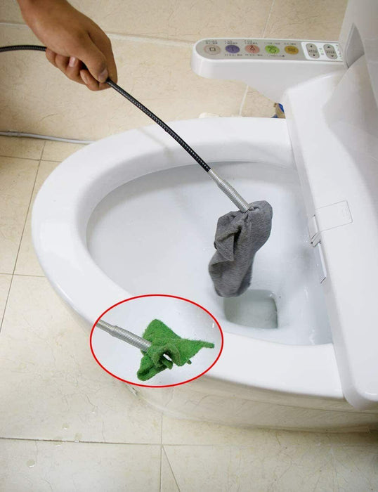 2PC Flexible grabber claw pick up reacher tool with 4 claws bendable hose pickup