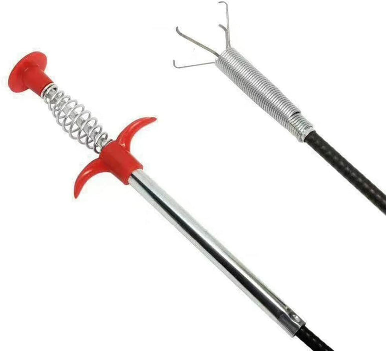 2PC Flexible grabber claw pick up reacher tool with 4 claws bendable hose pickup