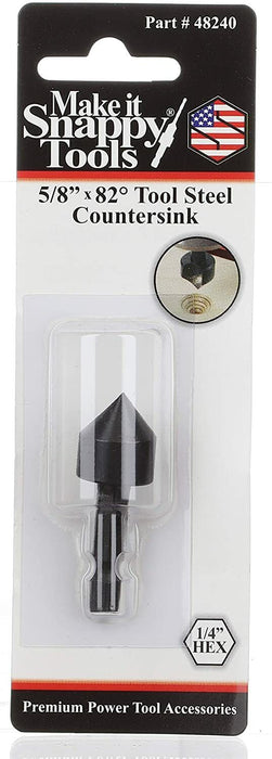 Snappy HSS COUNTERSINK BIT 5/8" For Wood, Chamfer Pre-Drilled Holes *USA Made
