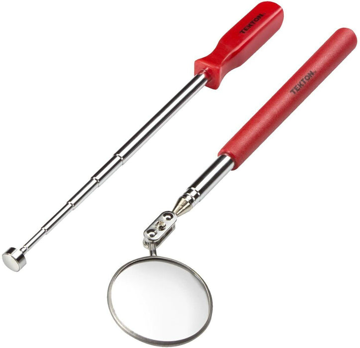 Magnet Telescopic Magnetic Pick Up Rod & Inspection Round Mirror Tool Stick