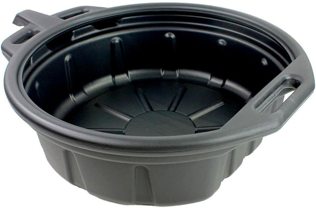 15L OIL DRAIN PAN 15 Litre OIL DRAINER OIL DISH COOLANT RECOVERY PAN TRAY POURER - FISHER DISCOUNT