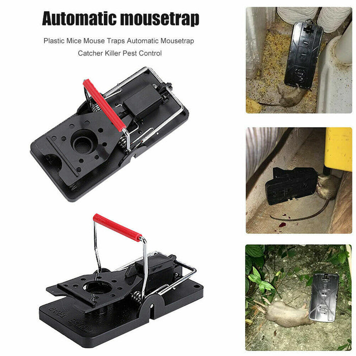 10X Mouse Traps Rat Traps Snap Trap Mice Killer Home Rodent Control Reusable