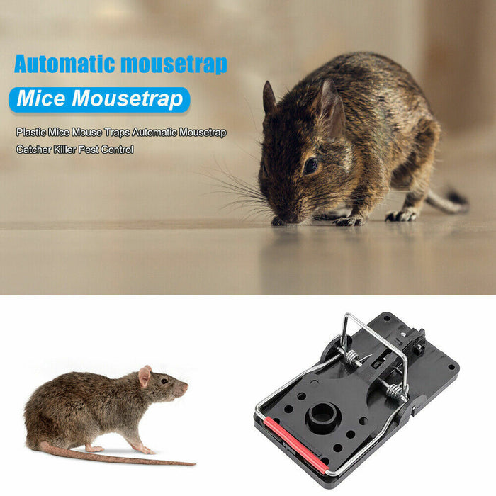 10X Mouse Traps Rat Traps Snap Trap Mice Killer Home Rodent Control Reusable