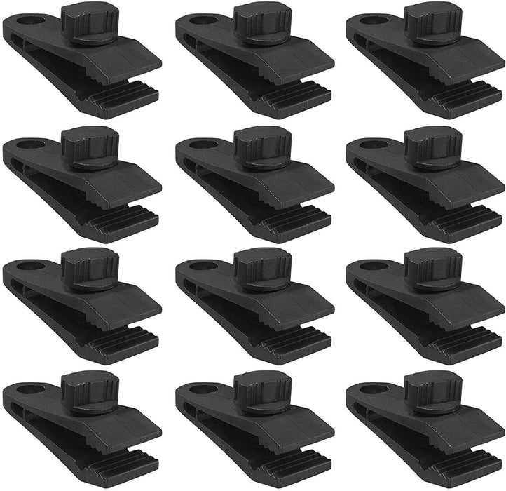 6Pcs Tarp Tarpauline Awning Clips Tie Down Clamp Bushcraft Camping Survival AU