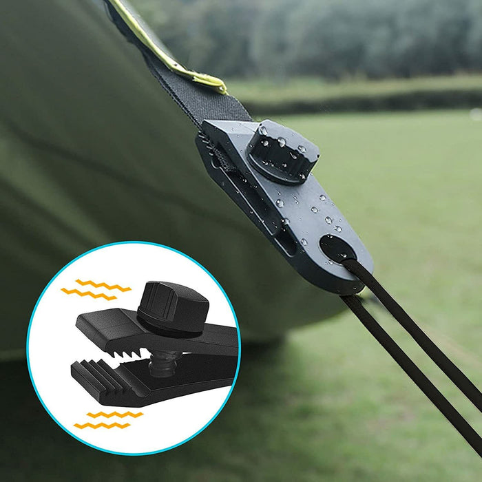 6Pcs Tarp Tarpauline Awning Clips Tie Down Clamp Bushcraft Camping Survival AU