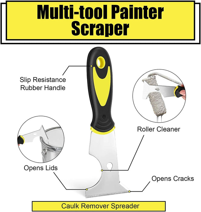 3PC Paint Scrapers Paint Wall Paper Scraper Putty Knife Spreader Trowel Set