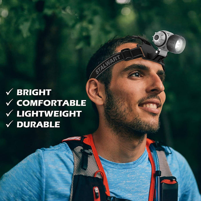 COB LED Headlamp Torch Flashlight Work Light  Head Band Lamp