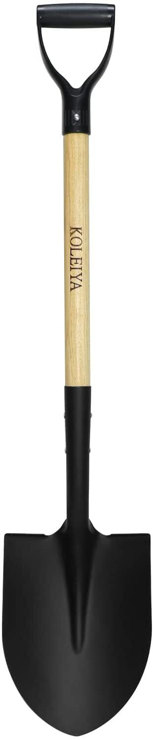 FORCE PRO Round Mouth Shovel Chrome Plated Grip Ash Wood Handle - FISHER DISCOUNT