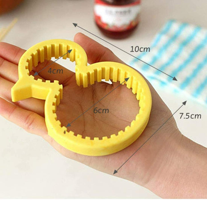 3 in 1 Multi Purpose Bottle Jar Lids Cap Opener Grip Twister Rubber