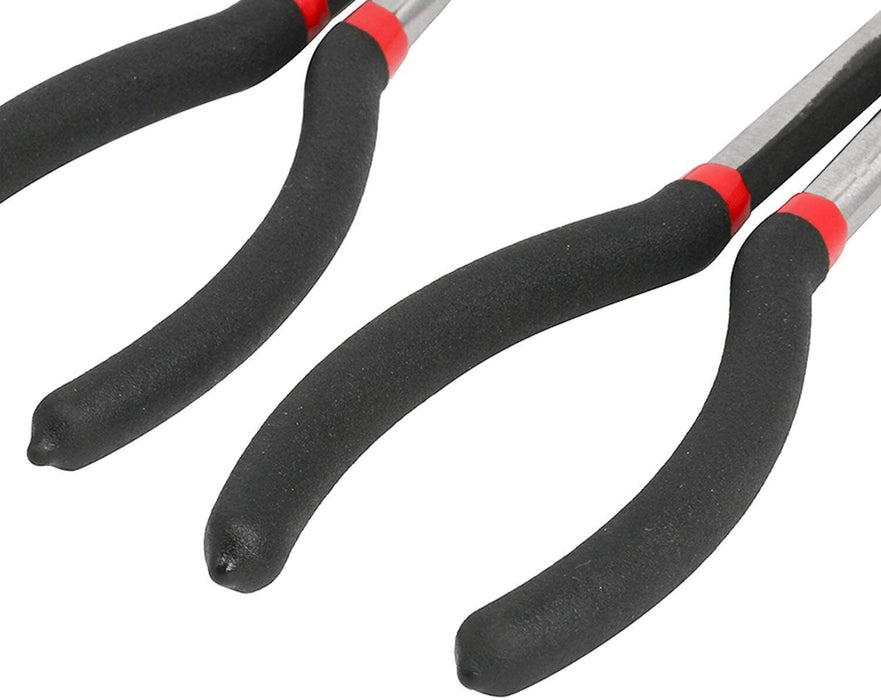 GRIP 5PCS 11"NEEDLE NOSE PLIERS SET LONG REACH PLIERS Long Reach Nose Pliers Set