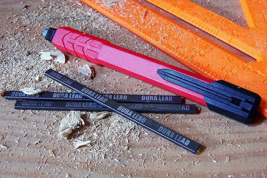 2PC Carpenters / Builders Mechanical Pencil For Wood Concret Ceramic 10PC Refill