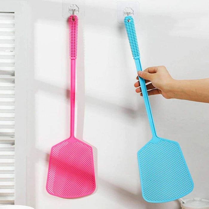 2PC Fly swatter  Extendable Flyswatte Telescopic Home Office Pest Flyswatter