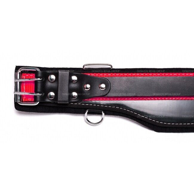 BuildPro Carpenters Builders Belt 36" Leather Heavy Duty Stitching LBBSRC36