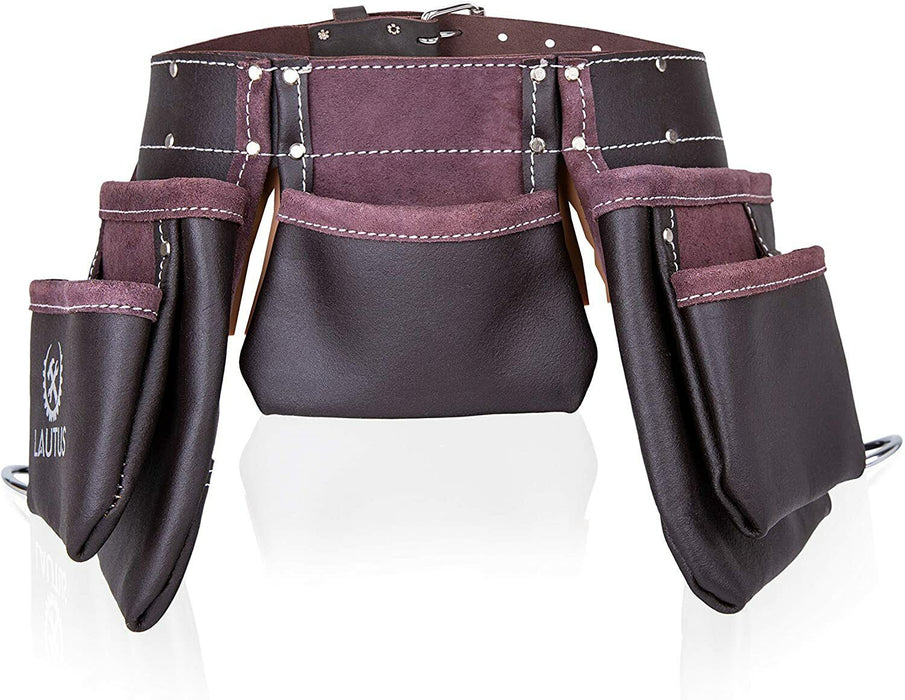 Nail bag 11 Pocket Professional Leather Tool Belt Carpenter 30-54” Size AU STOCK