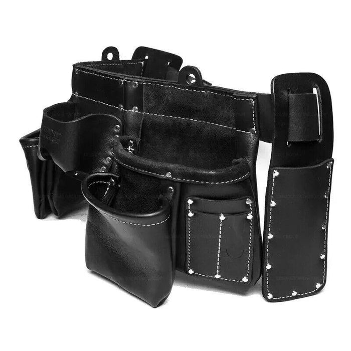 BuildPro Tool Belt Apron Premium Leather Heavy Duty Stitching LW31010