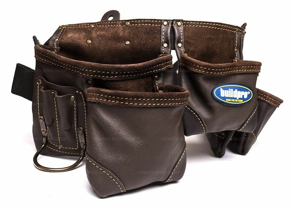 BuildPro Tool Belt Apron 11 Pocket OIL TANNED LEATHER LWTASP011