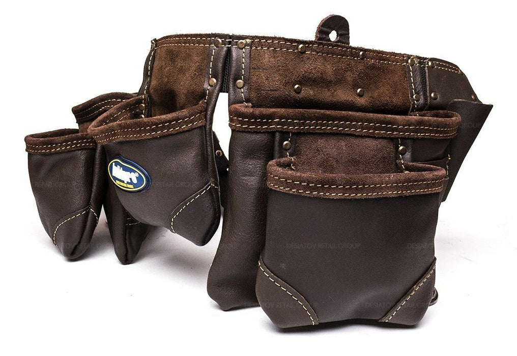 BuildPro Tool Belt Apron 11 Pocket OIL TANNED LEATHER LWTASP011