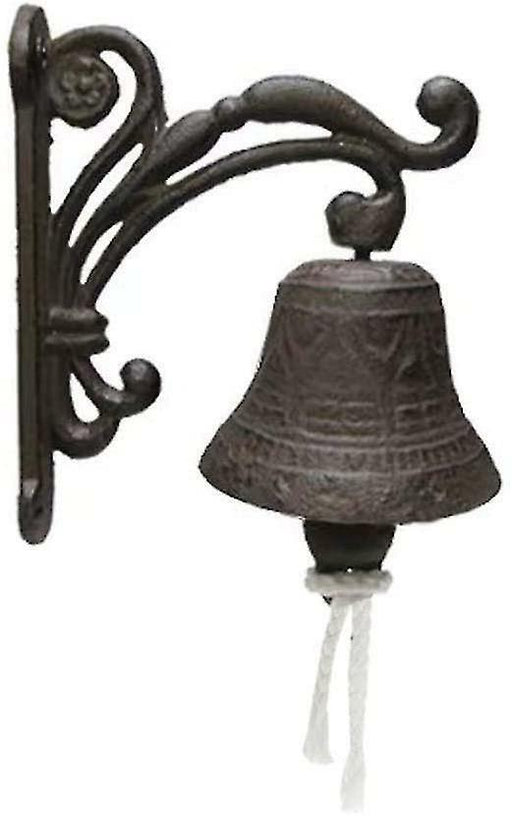 AU Cast Iron Antique Style Door Bell Bracket Wall Mounted Doorbell Garden - FISHER DISCOUNT