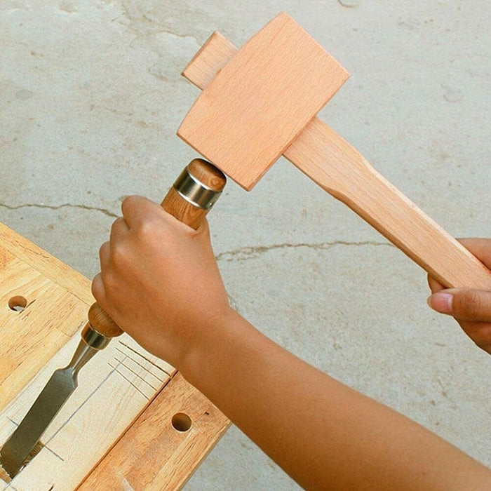 Quality Medalist Wooden Carpenters Mallet Woodwork Carpentry Solid Wood Hammer